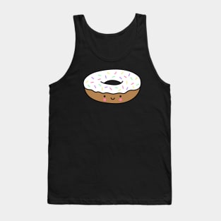 Kawaii Donut with Rainbow Sprinkles (Vanilla) Tank Top